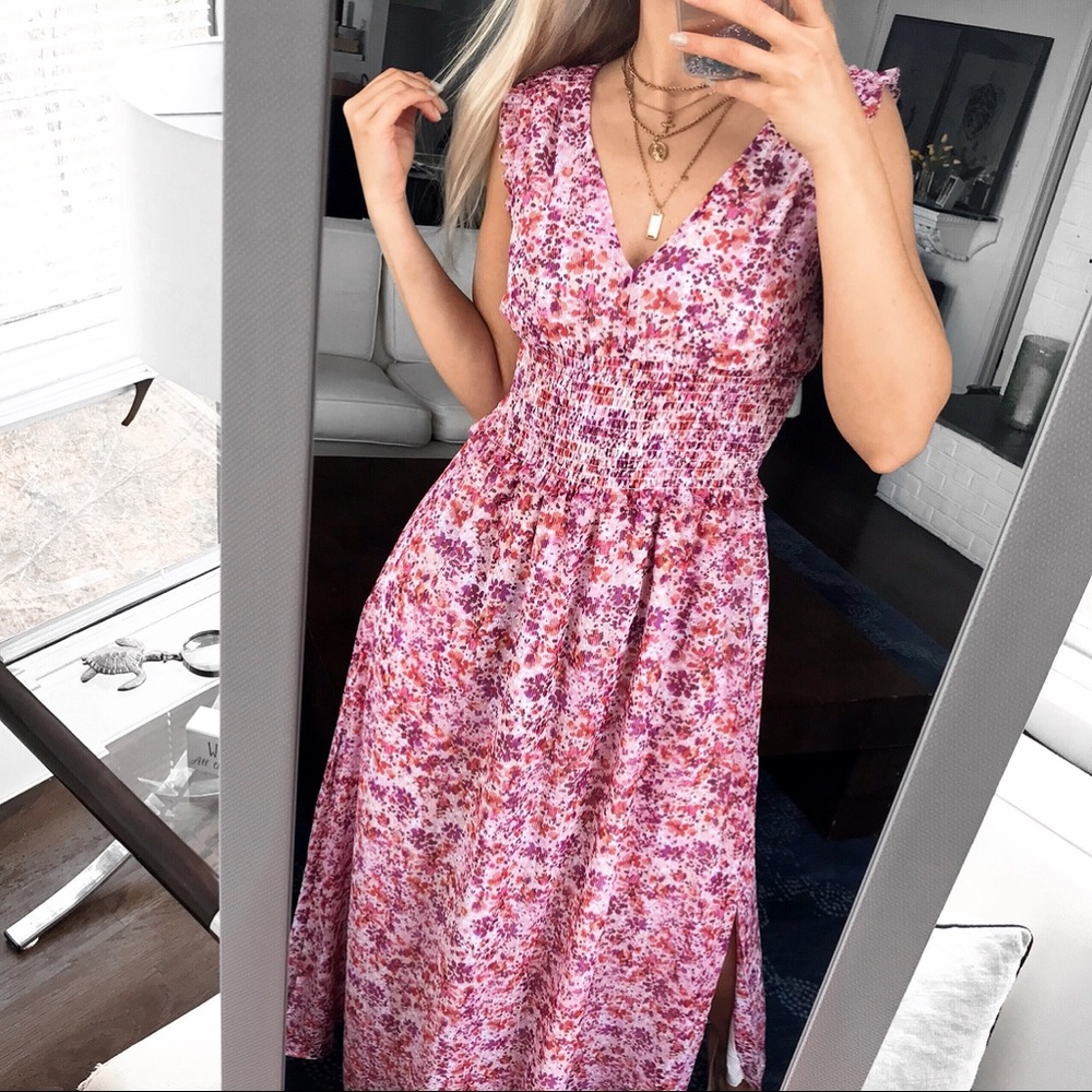 🌸 BANANA REPUBLIC OINK FLORAL MAXI! - Picture 2 of 12